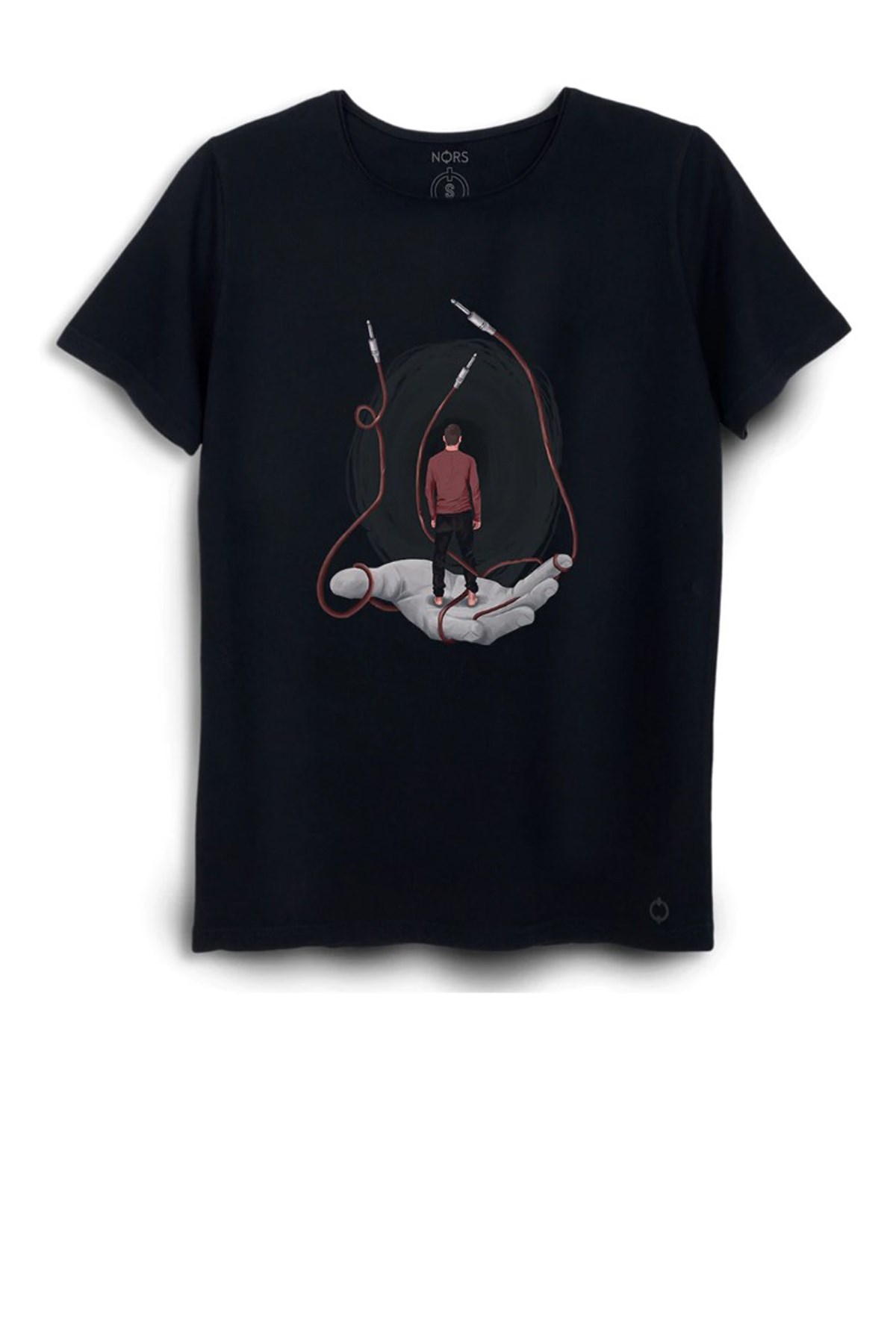 Nors Leternite Loose Erkek Tshirt C0066 Siyah