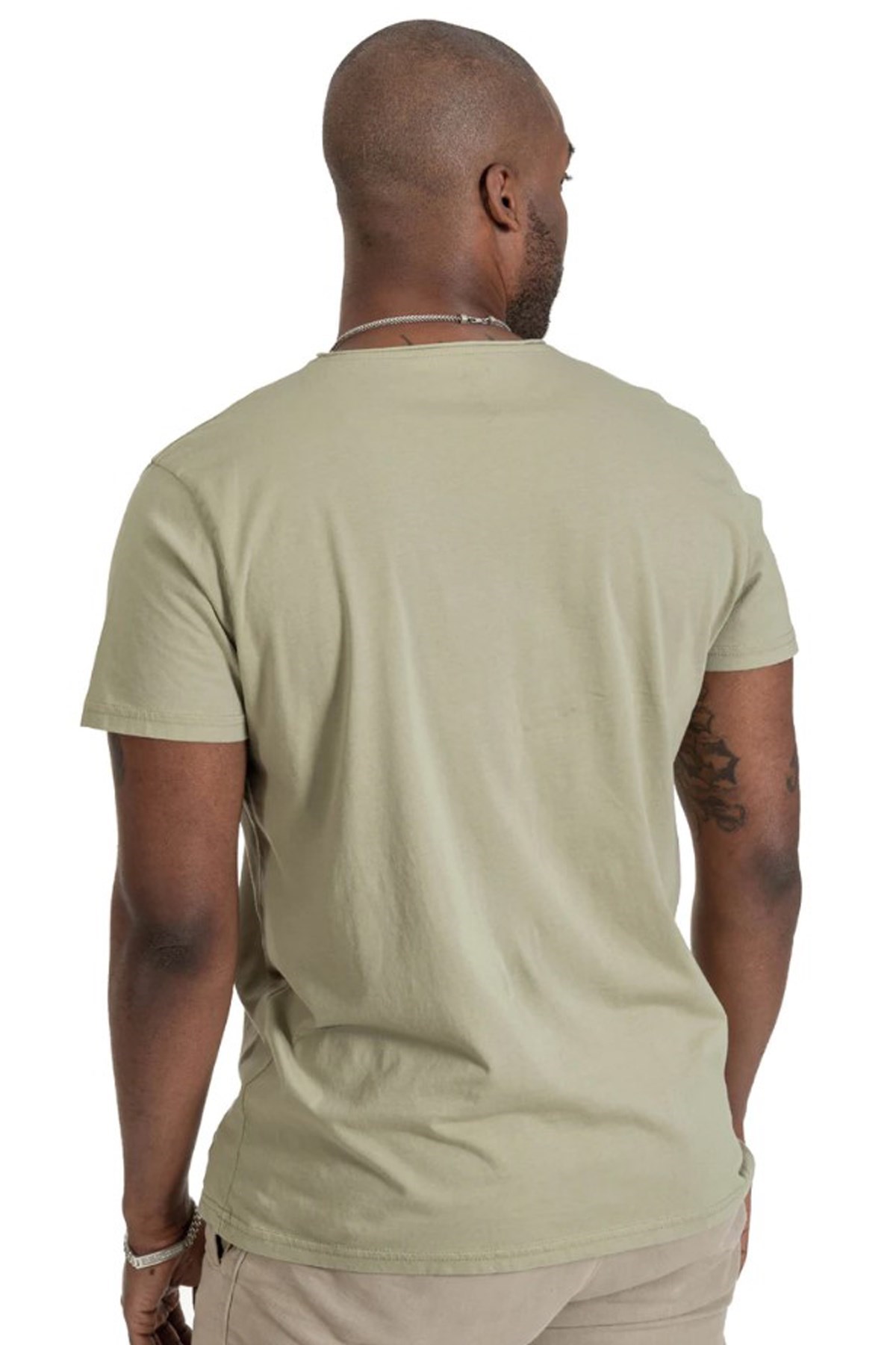 Nors Basic Loose Erkek Tshirt C0081 Yeşil