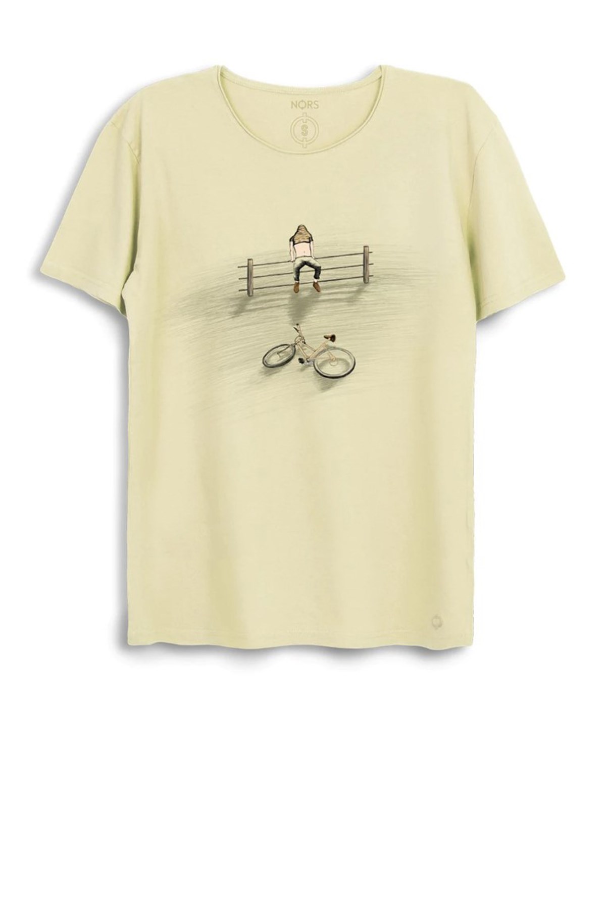 Nors Despair Loose Erkek Tshirt C0150 Sarı