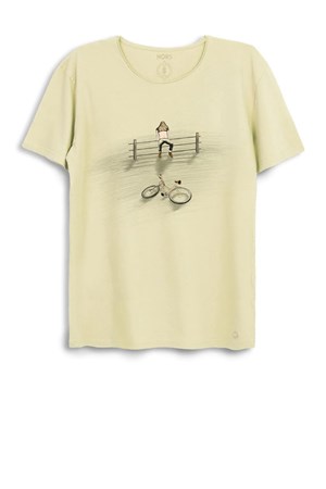 Nors Despair Loose Erkek Tshirt C0150 Sarı