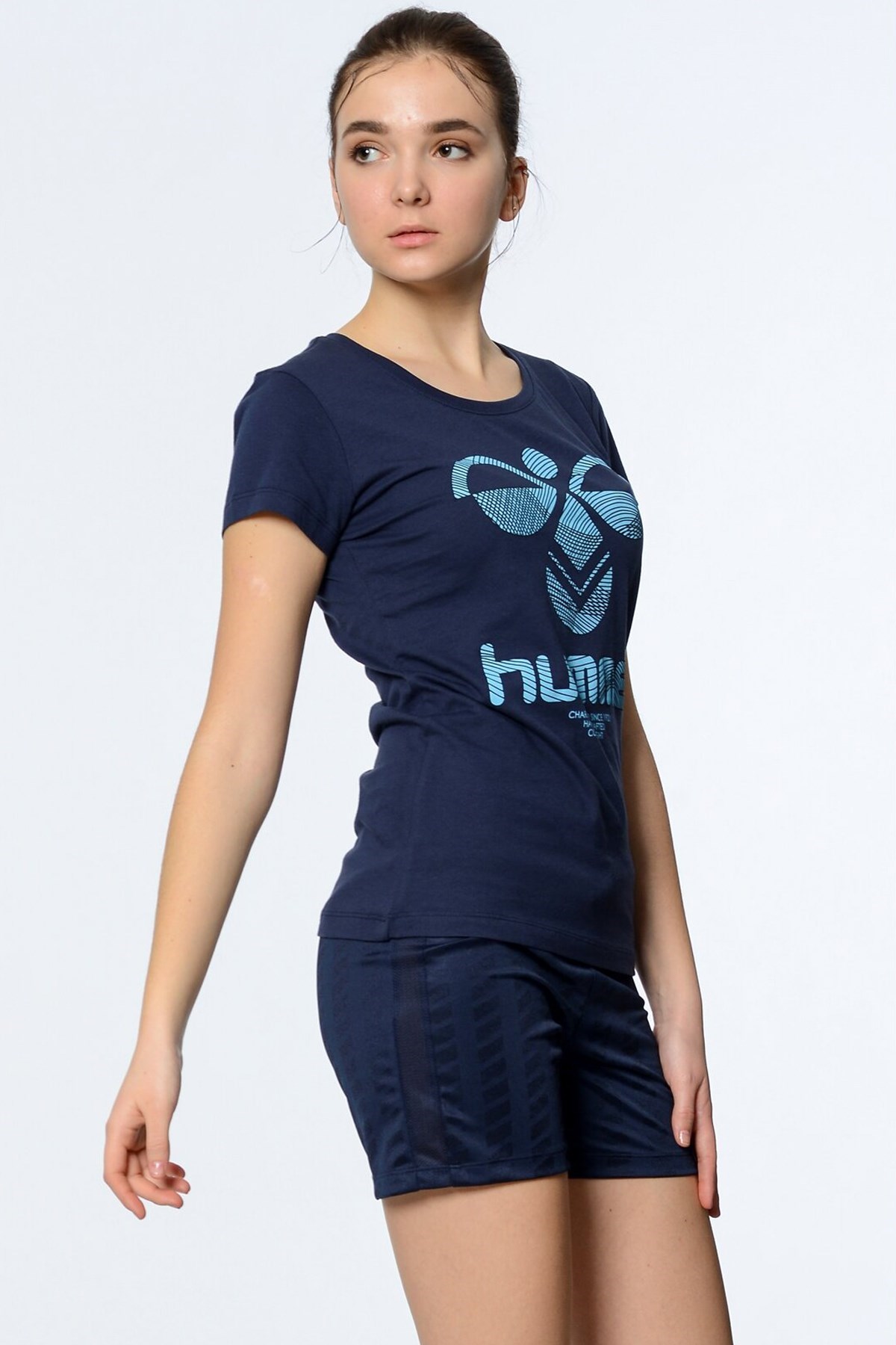 Hummel Alicia Kadın Tişört C08103-7459 Lacivert