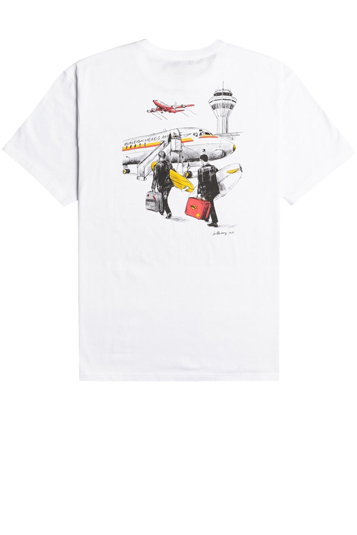 Billabong Surf Tripping Ss Erkek Tişört C1SS25 Beyaz