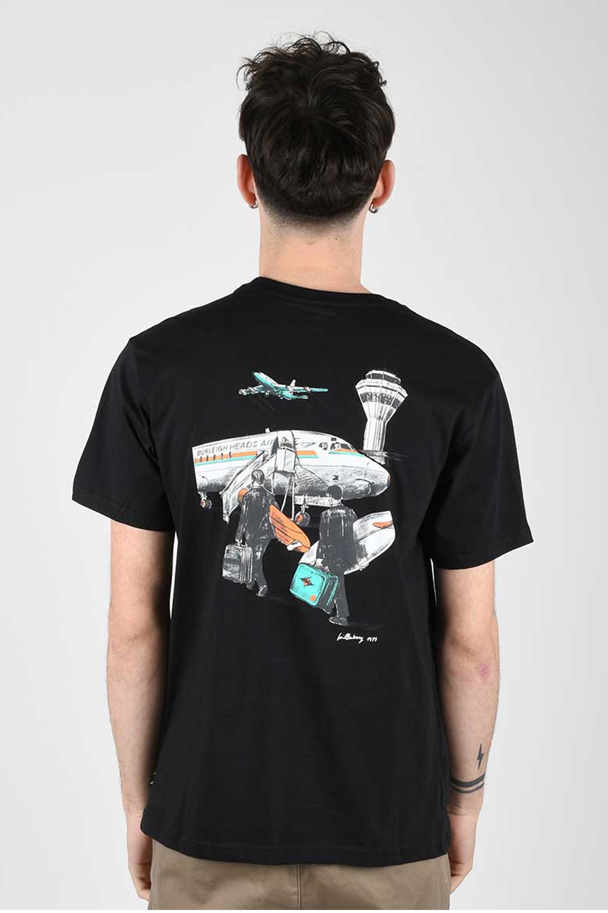 Billabong Surf Tripping Ss Erkek Tişört C1SS25 Siyah