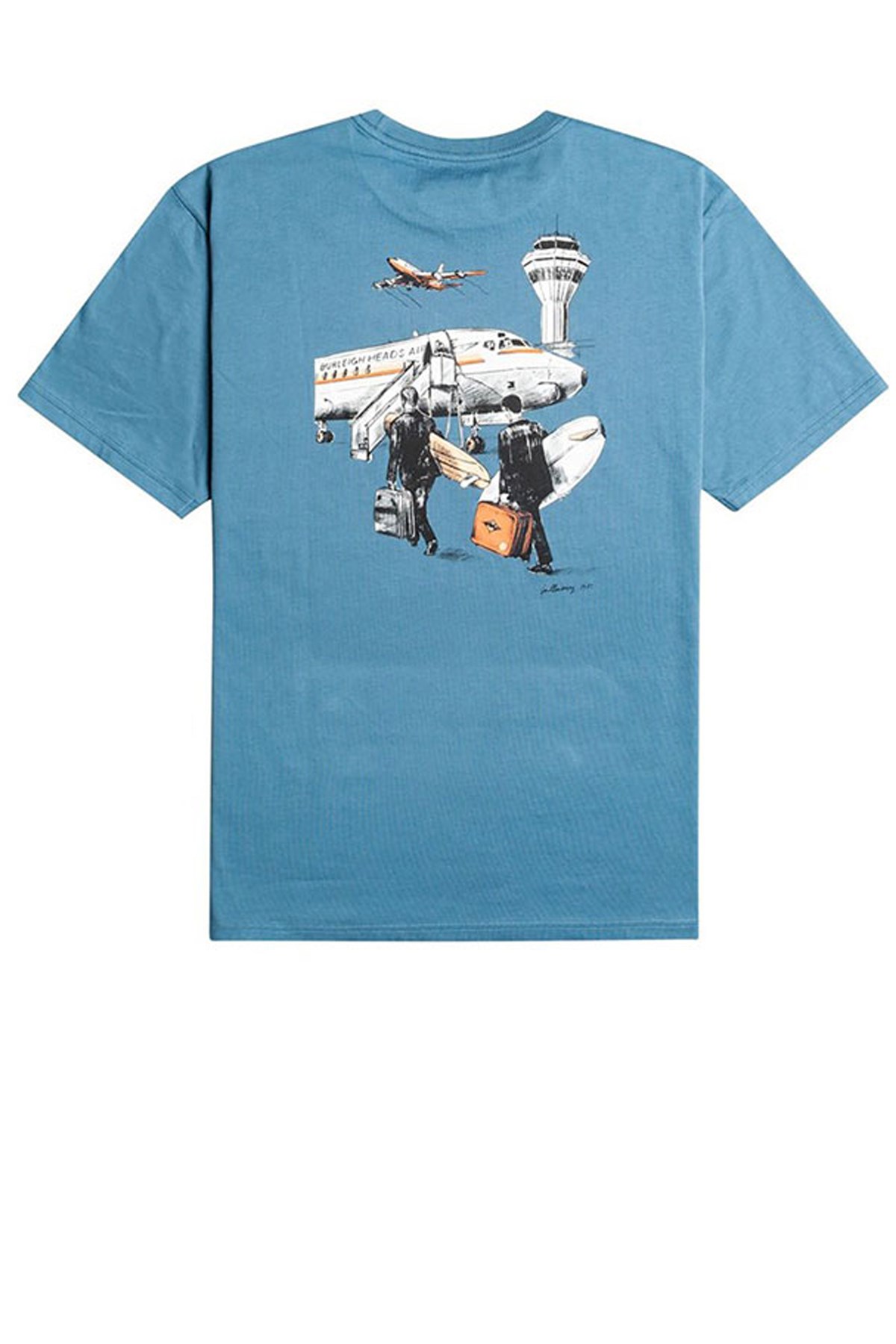 Billabong Surf Tripping Ss Erkek Tişört C1SS25 Mavi