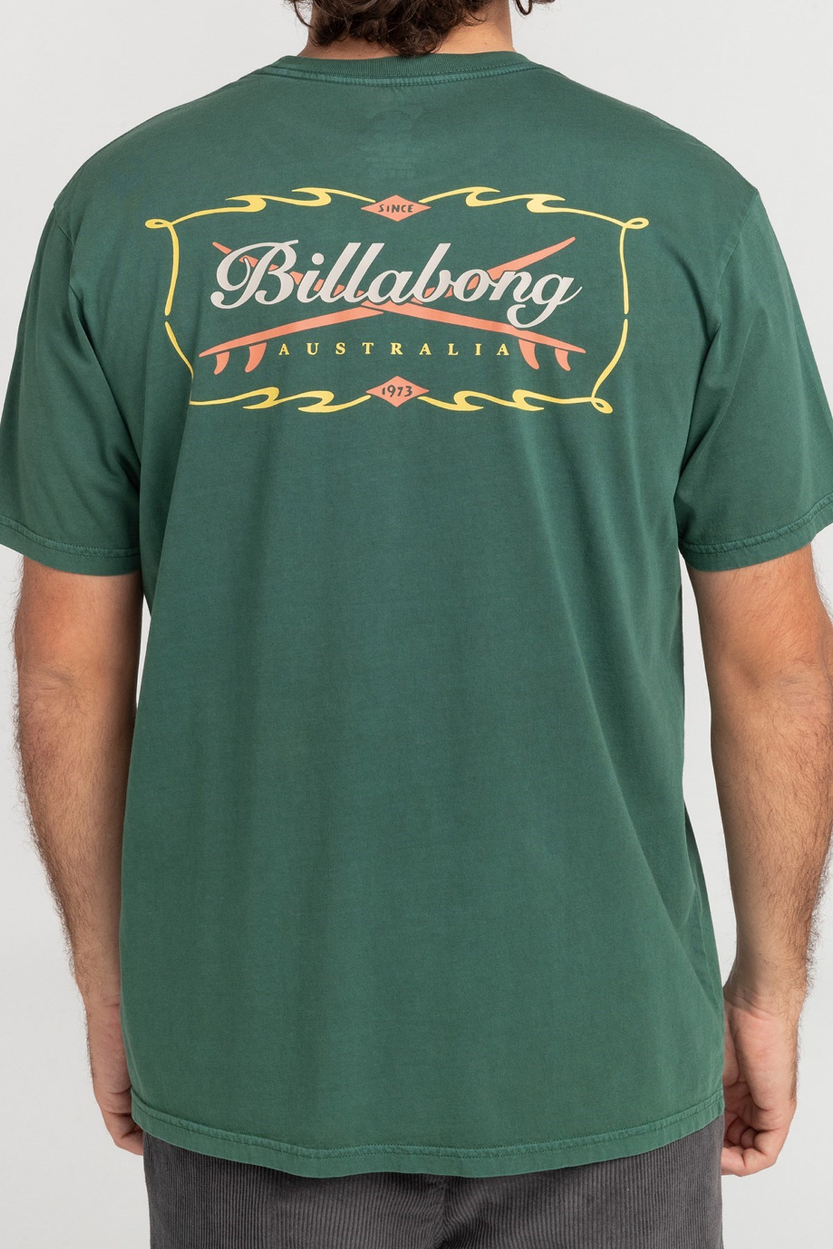 Billabong Born Is 73 Ss Erkek Tişört C1SS35 Yeşil