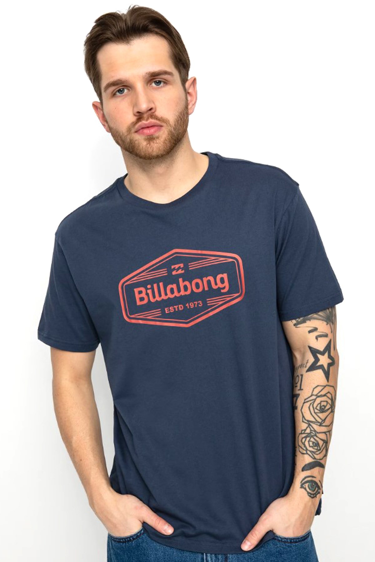 Billabong Trademark Erkek Tişört C1SS62BIP2 Mavi