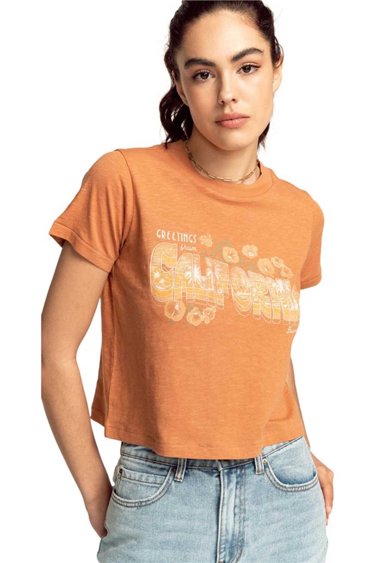 Billabong CaliGreetings Kadın Tişört C3SS37 Bej