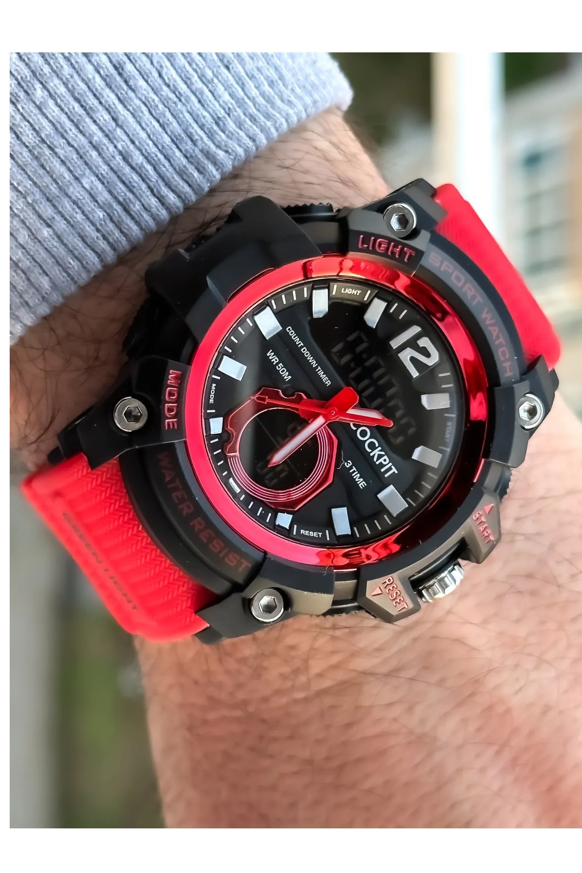 Cockpit Erkek Kol Saati CK-2725RD Kırmızı