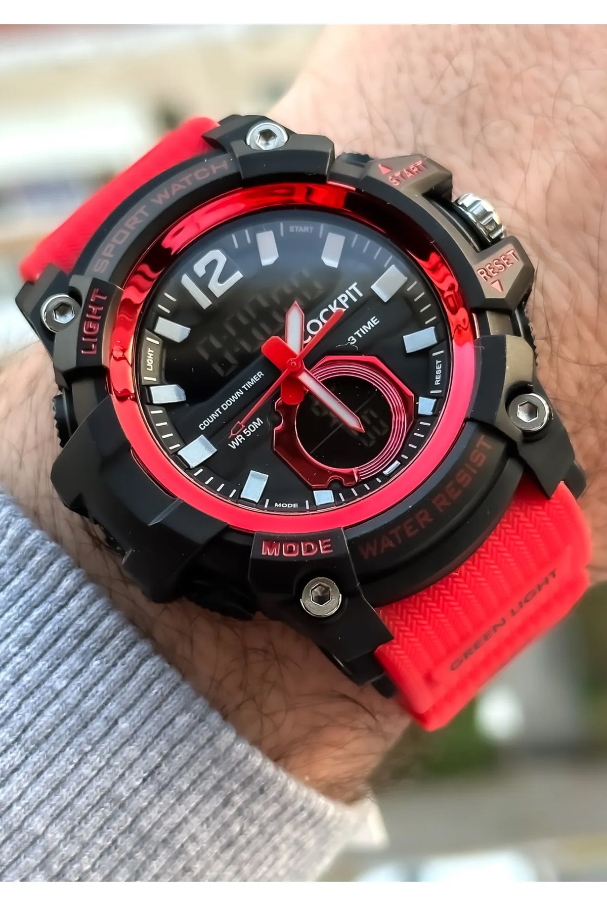 Cockpit Erkek Kol Saati CK-2725RD Kırmızı