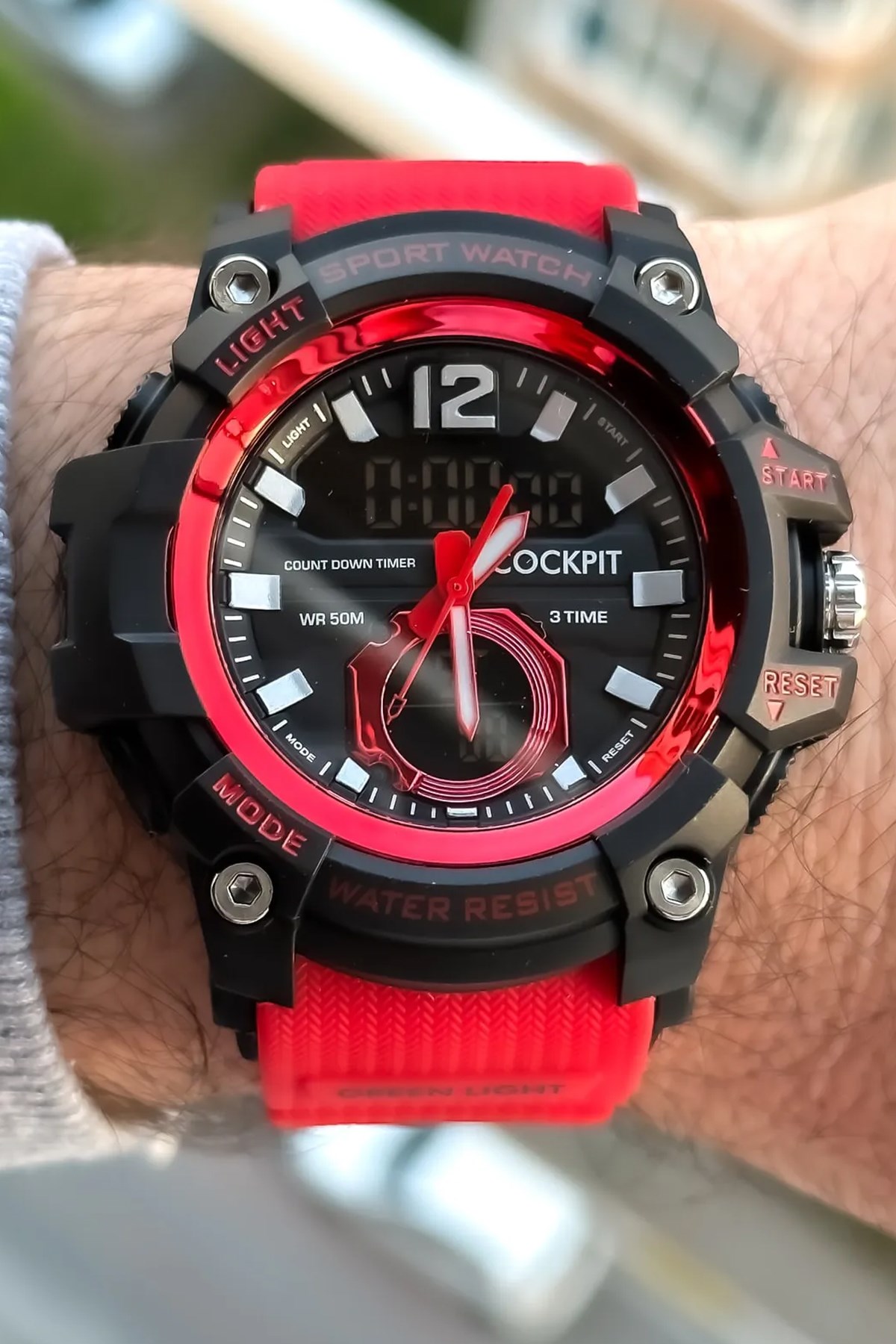 Cockpit Erkek Kol Saati CK-2725RD Kırmızı