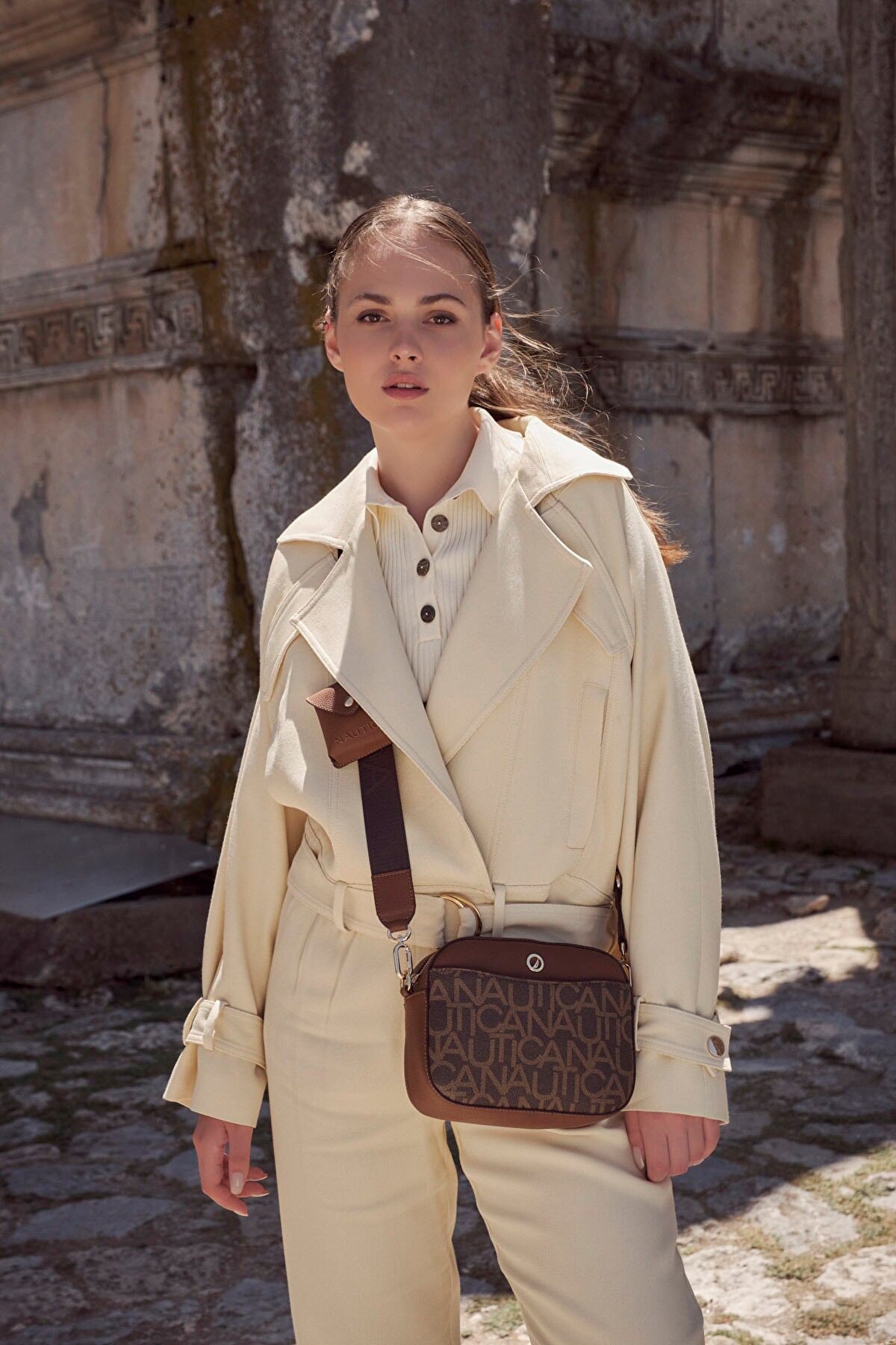 Nautica Kadın Çapraz Çanta CN3500T Kahverengi