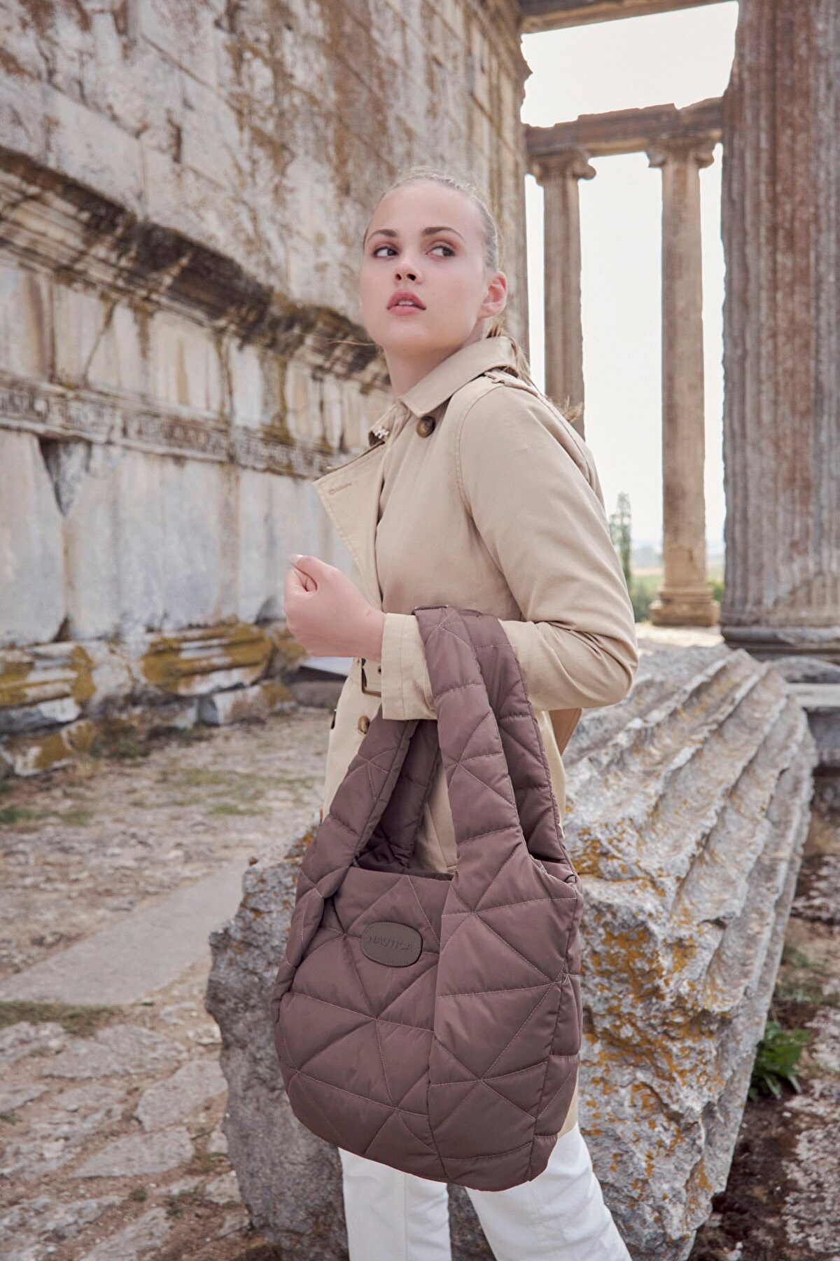 Nautica Kadın Omuz Çanta CN3572T Bej