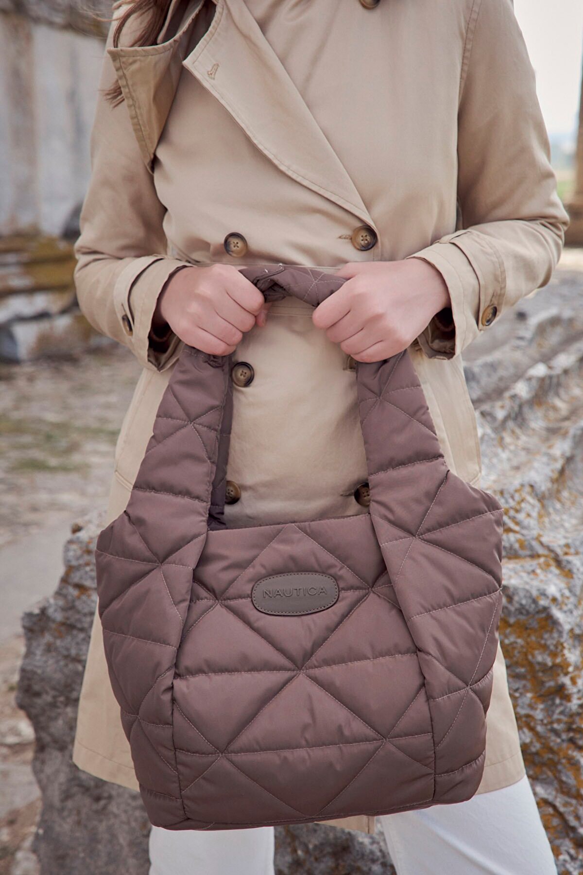 Nautica Kadın Omuz Çanta CN3572T Bej