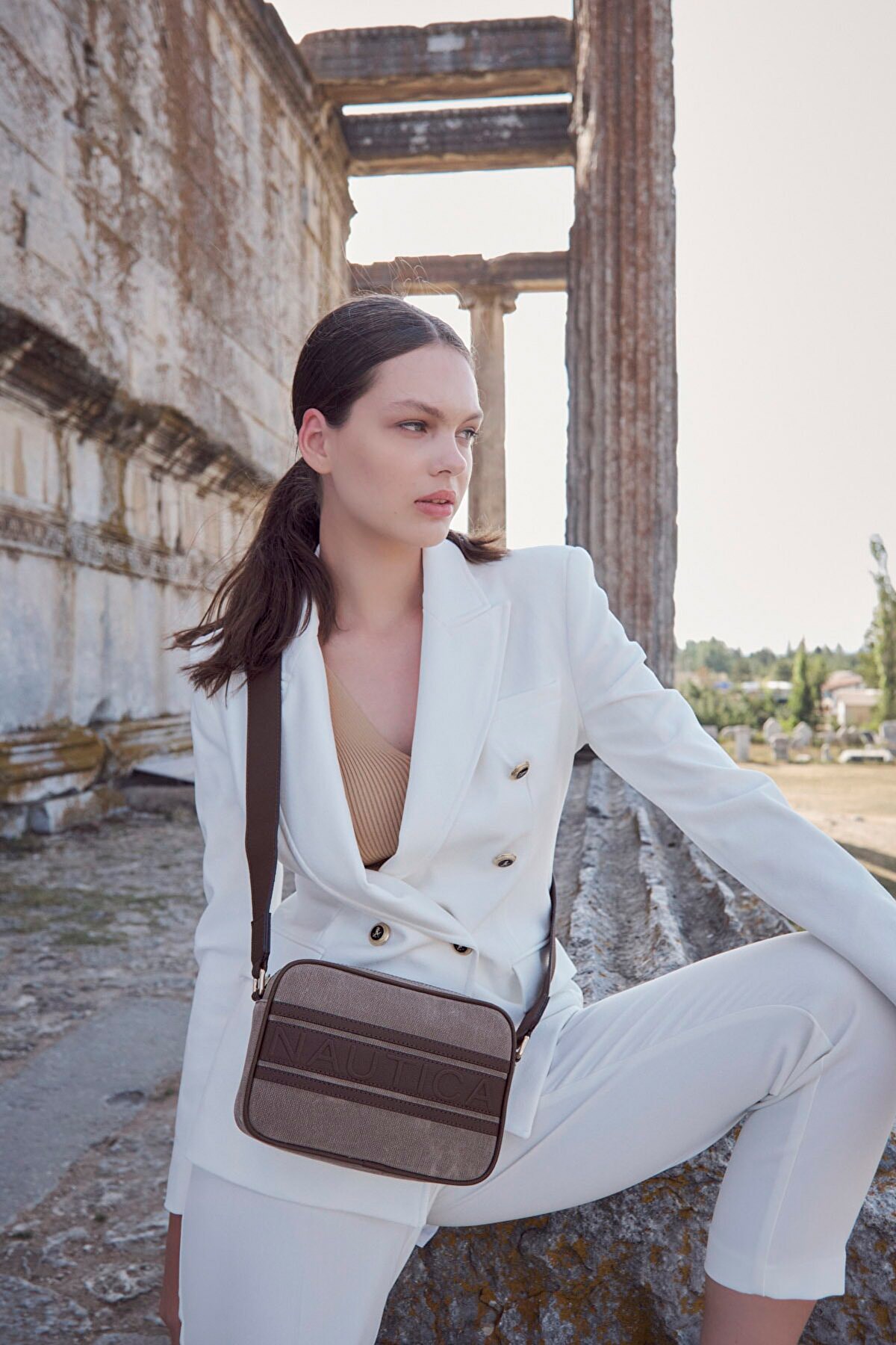 Nautica Kadın Çapraz Çanta CN3603T Kahverengi