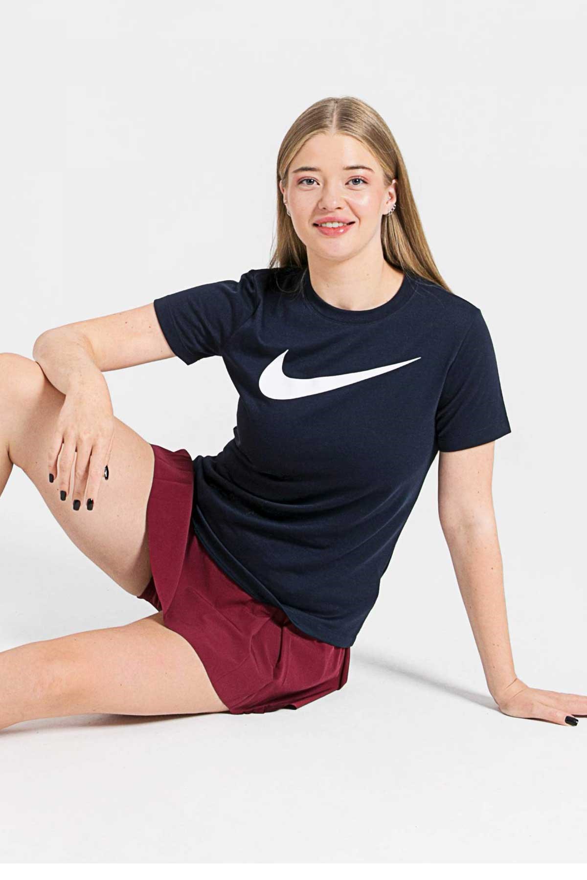 Nike Dri-Fit Park Kadın Tişört CW6967-451 Lacivert