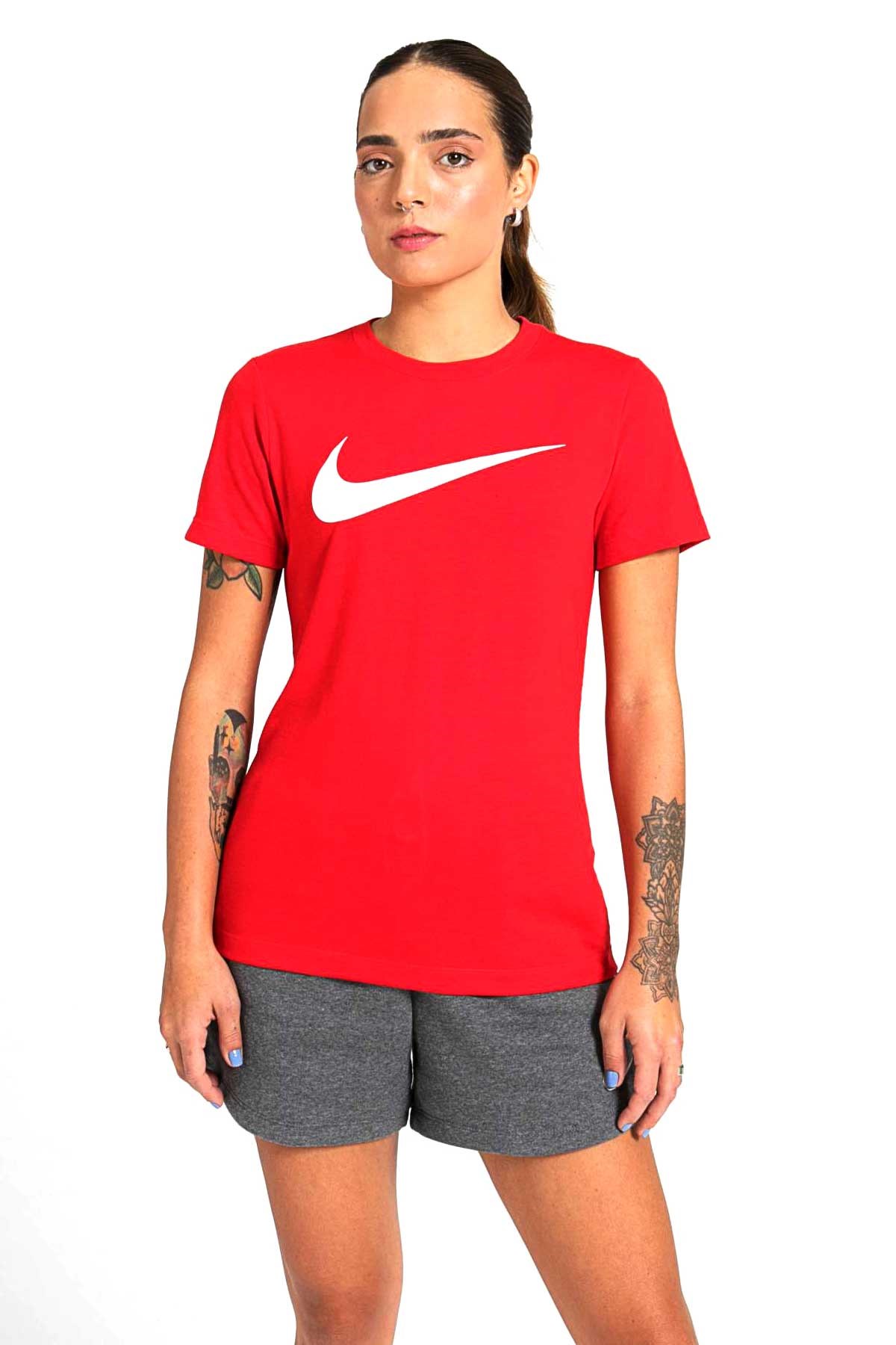 Nike Dri-Fit Park Kadın Tişört CW6967-657 Kırmızı