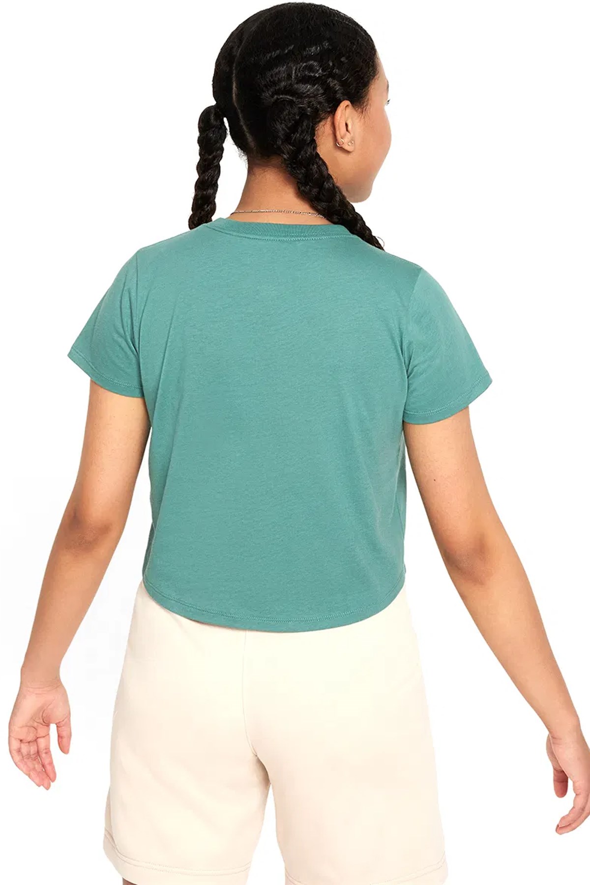 Nike G Nsw Tee Crop Futura Çocuk Tişörtü DA6925-361 Yeşil