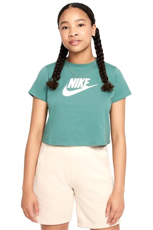 Nike G Nsw Tee Crop Futura Çocuk Tişörtü DA6925-361 Yeşil
