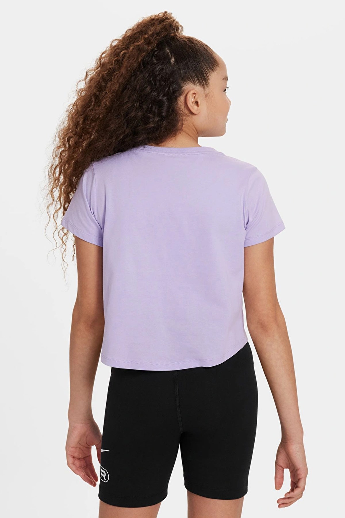 Nike G Nsw Tee Crop Futura Çocuk Tişörtü DA6925-515 Mor