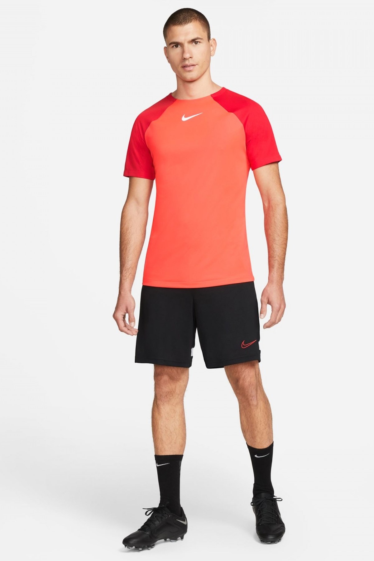 Nike Dri-FiT Academy Pro Erkek Tişört DH9225-635 Kırmızı