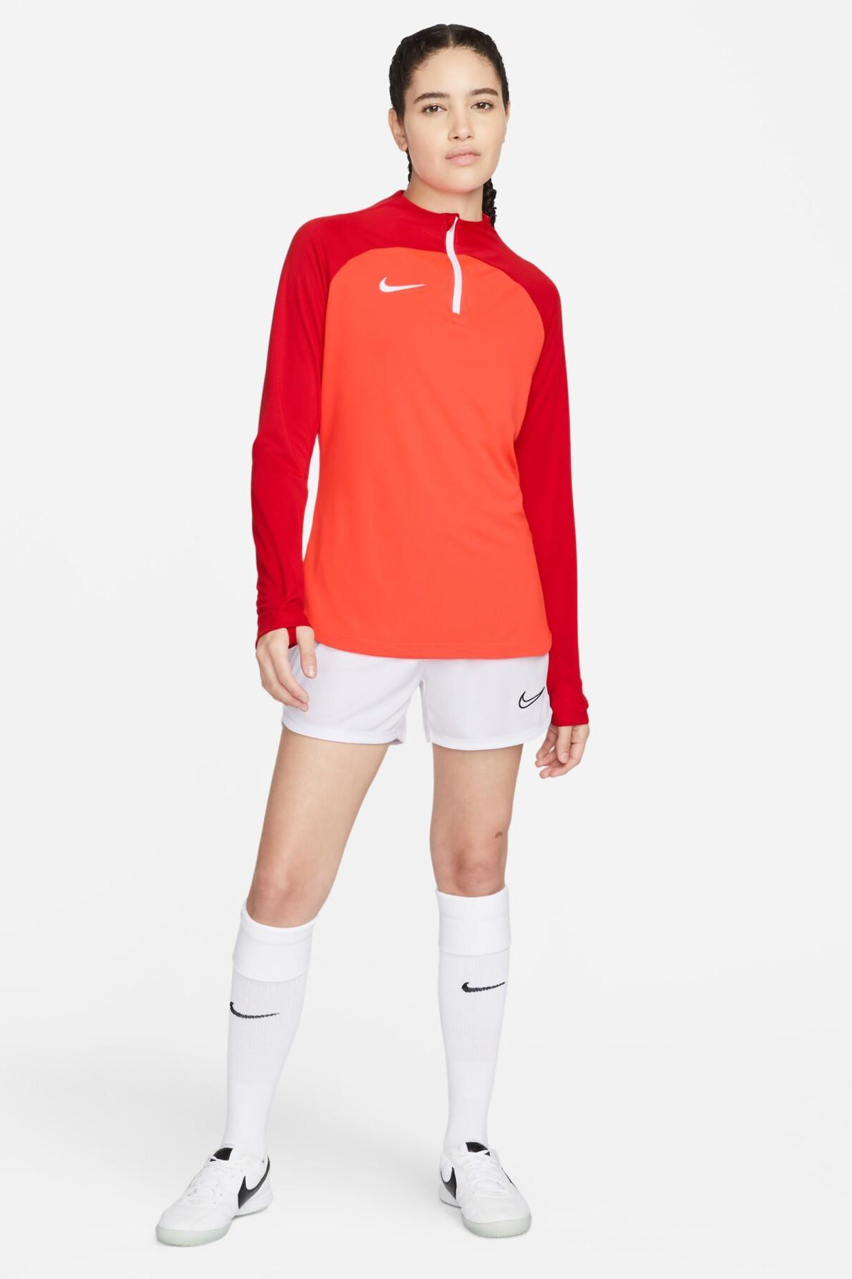 Nike Dri-FiT Academy Pro Kadın Sweatshirt DH9246-635 Kırmızı