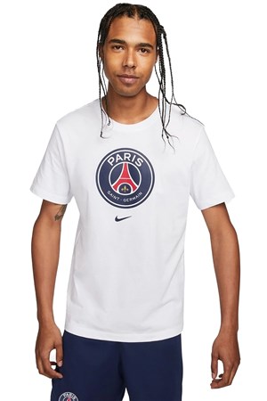 Nike Paris Saint-Germain Crest Tee Erkek Tişört DJ1315-100 Beyaz