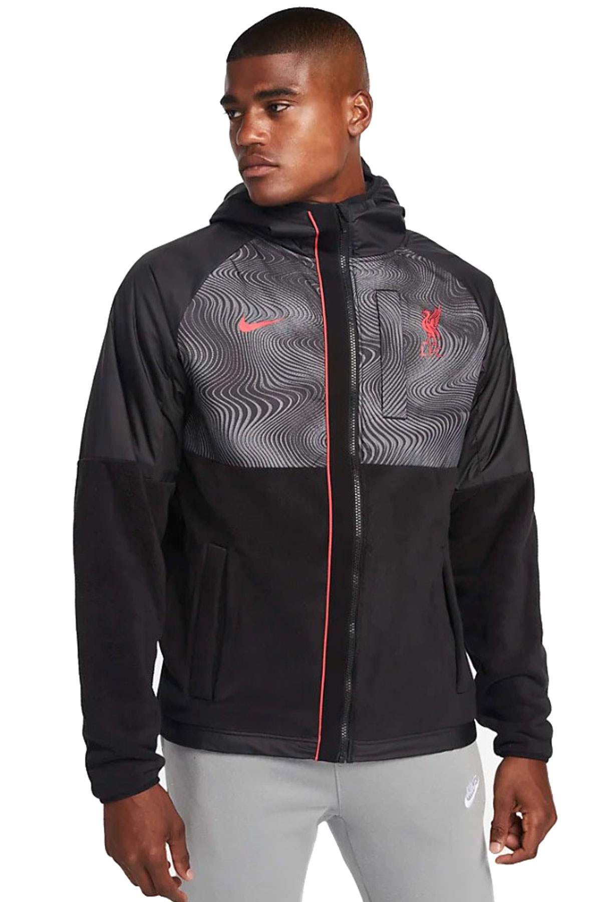 Nıke Liverpool FC AWF Erkek Polar DN3112-010 Siyah