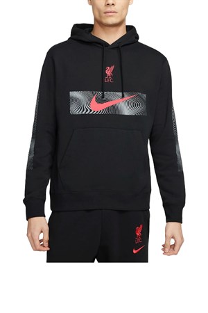 Nike Liverpool FC Erkek Sweatshirt DN3119-010 Siyah