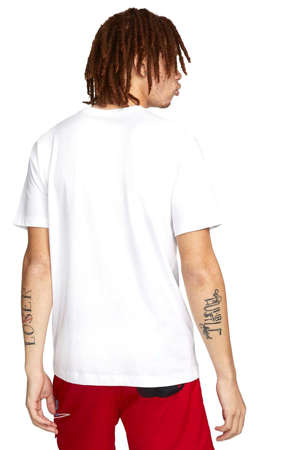 Nike Sportswear Swoosh Erkek Tişört DN5243-100 Beyaz
