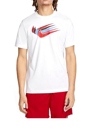 Nike Sportswear Swoosh Erkek Tişört DN5243-100 Beyaz