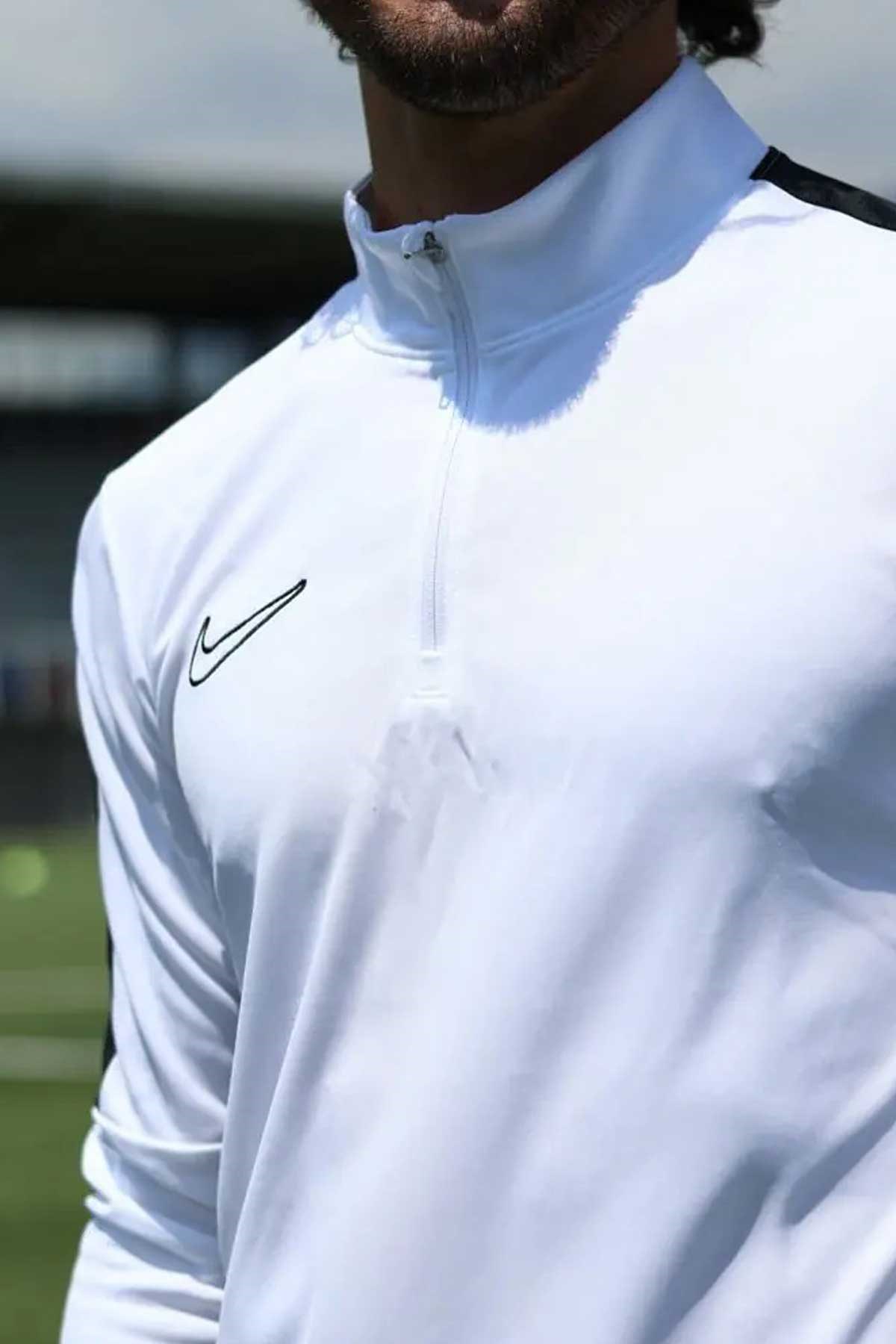 Nike Dri-FIT Academy Erkek Sweatshirt DR1352-100 Beyaz