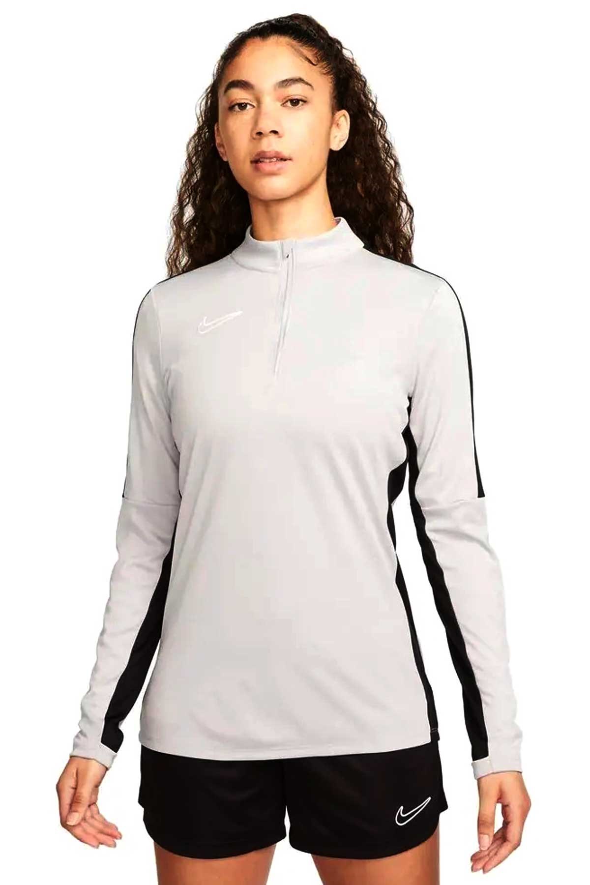 Nike Dri-FIT Academy 23 Drill Kadın Sweatshirt DR1354-012 Gri