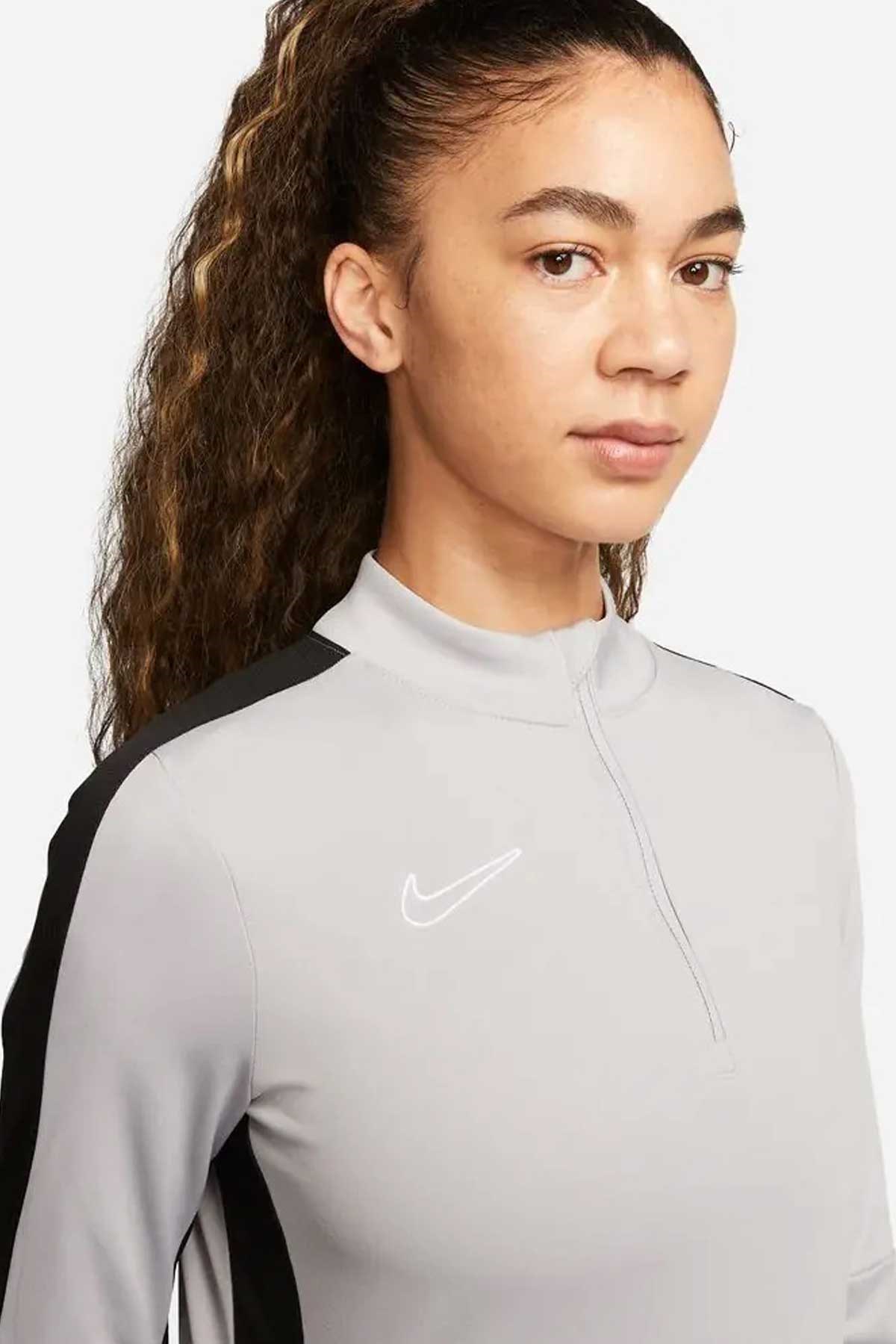 Nike Dri-FIT Academy 23 Drill Kadın Sweatshirt DR1354-012 Gri