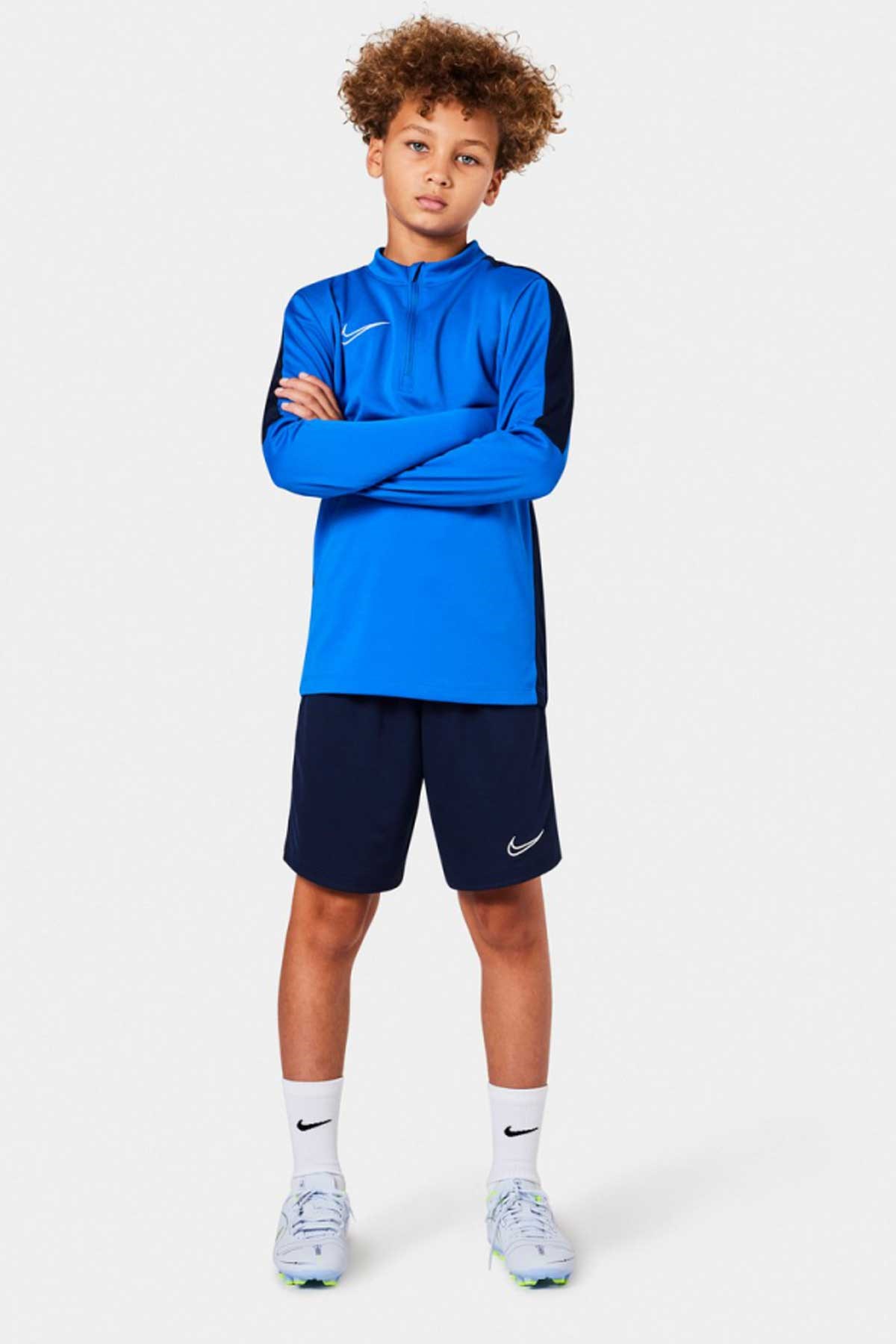 Nike Dri-FIT Academy 23 Drill Çocuk Sweatshirt DR1356-463 Mavi