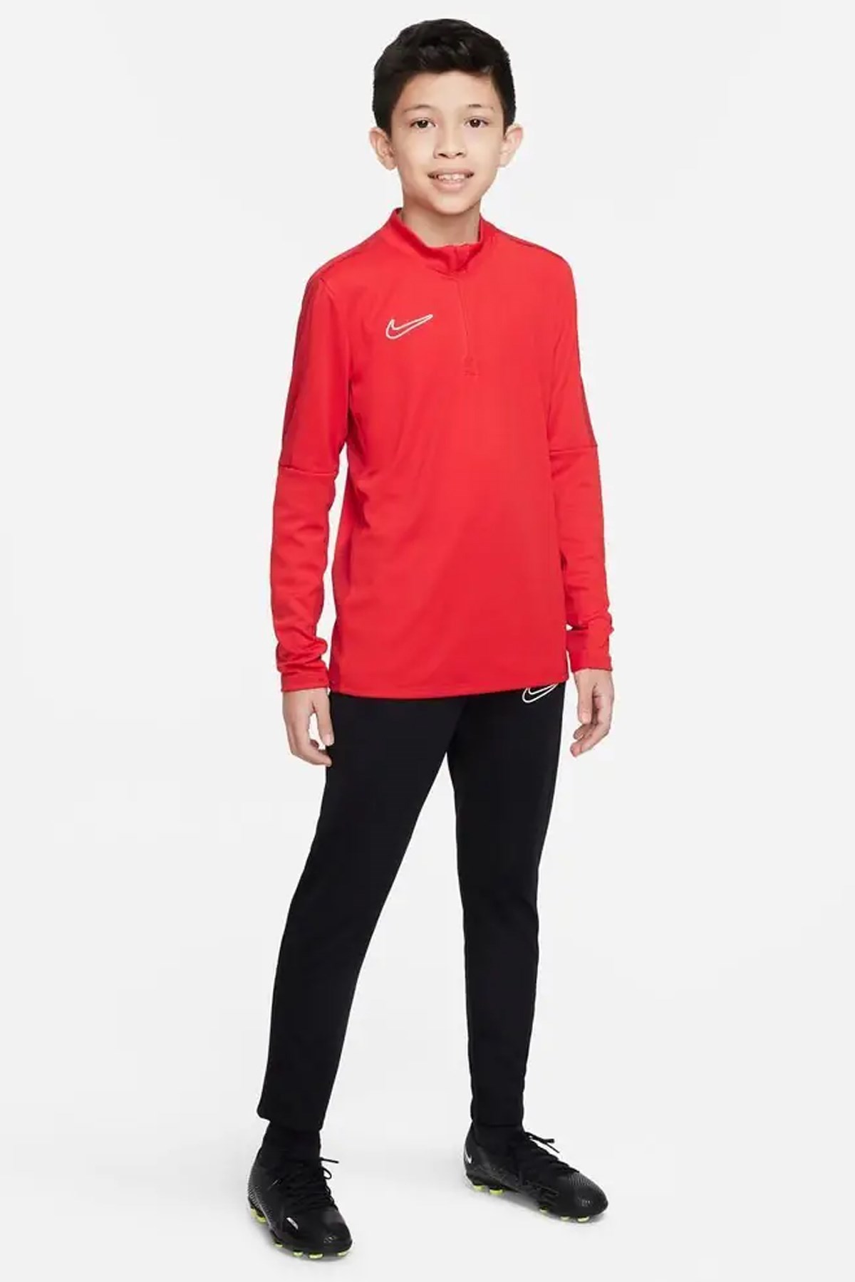 Nike Dri-FIT Academy 23 Drill Çocuk Sweatshirt DR1356-657 Kırmızı