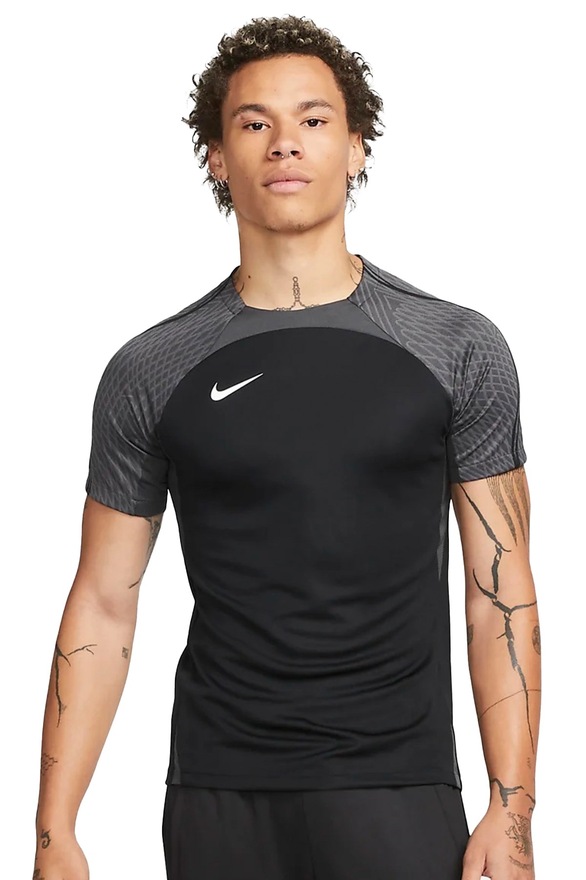 Nike Dri-FiT Strike Erkek Tişört DR2276-010 Siyah