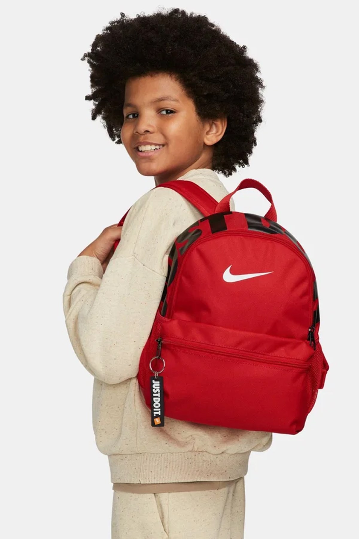 Nike Brasilia JDI Mini Çocuk Sırt Çantası DR6091-657 Kırmızı