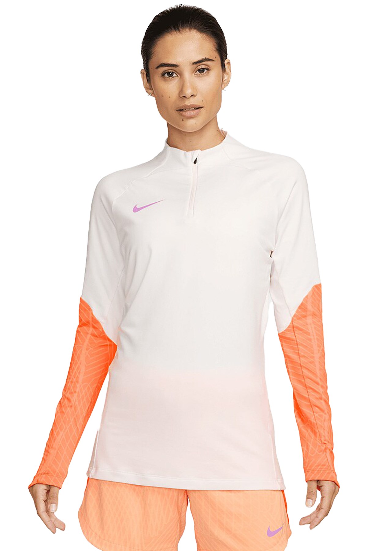 Nike Dri-FIT Strike Drill Kadın Sweatshirt DX0483-133 Beyaz
