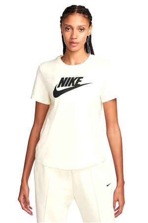 Nike W Nsw Club Ss Tee İcon Futura DX7906-113 Bej
