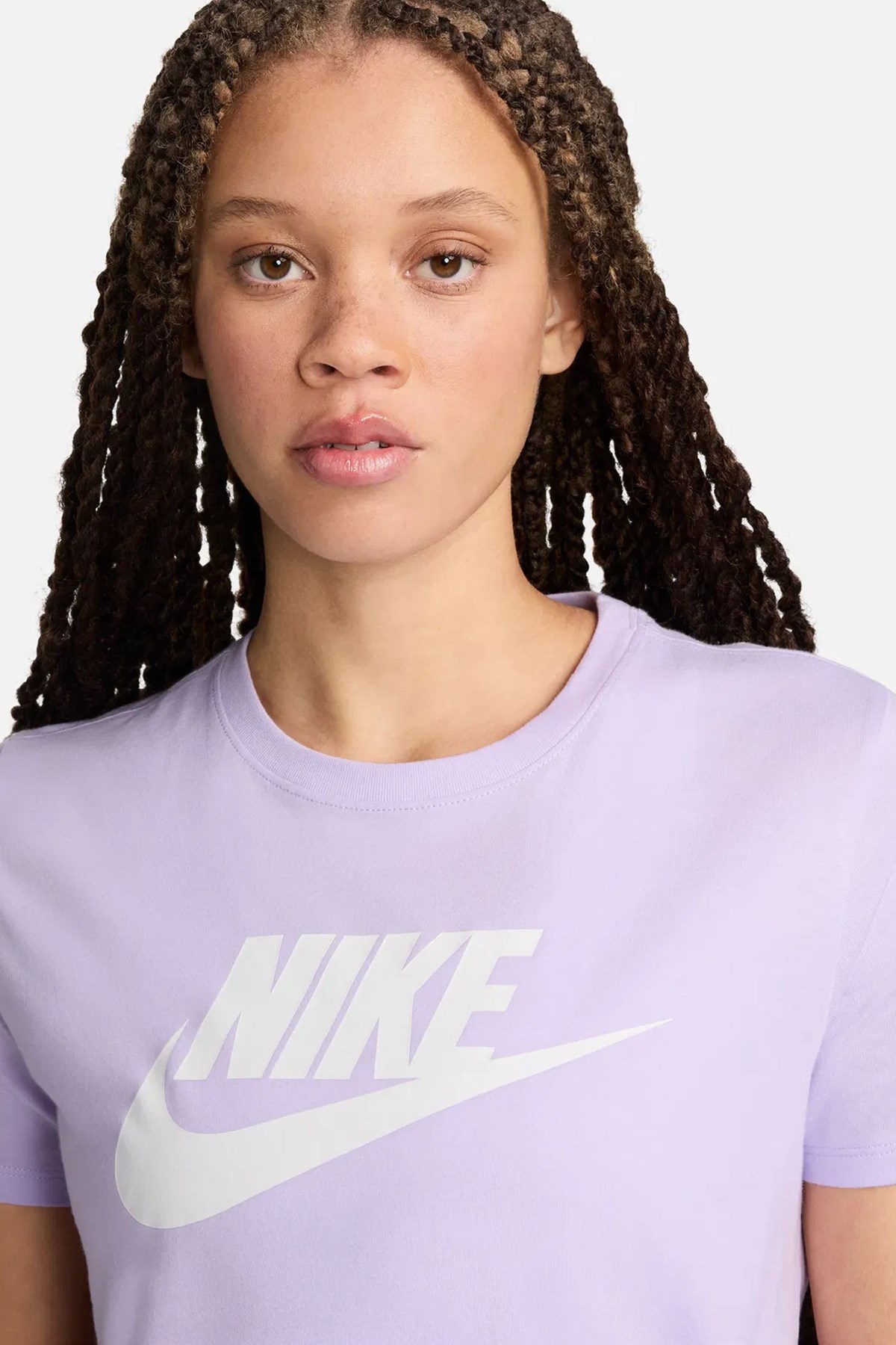 Nike W Nsw Club Ss Tee İcon Futura DX7906-545 Mor