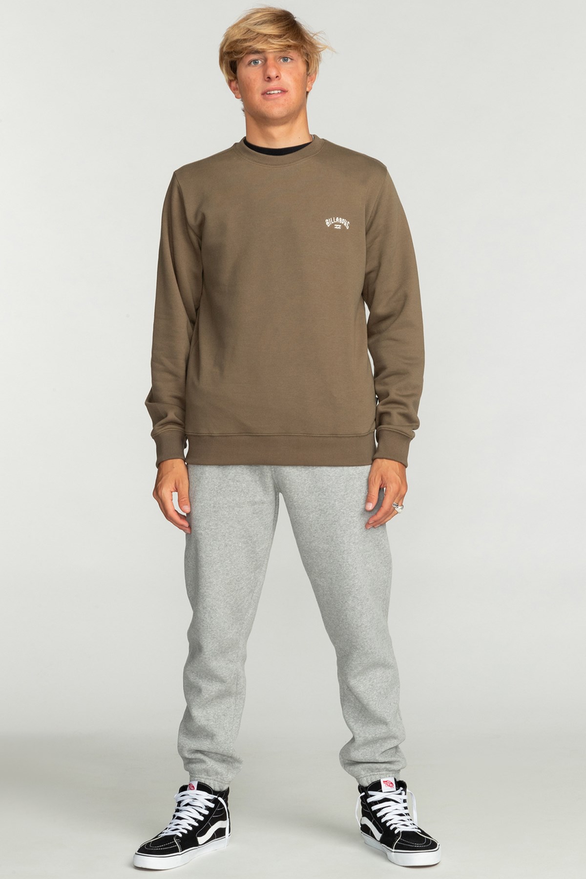 Billabong Arch Cr Erkek Sweatshirt EBYFT00113 Kahverengi