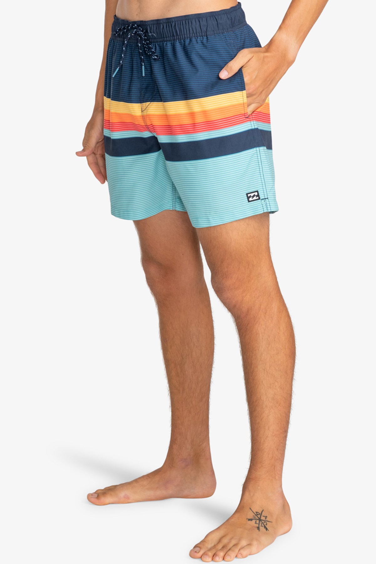 Billabong All Day Htr Stripes Lb Erkek Deniz Şortu EBYJV00130 Mavi