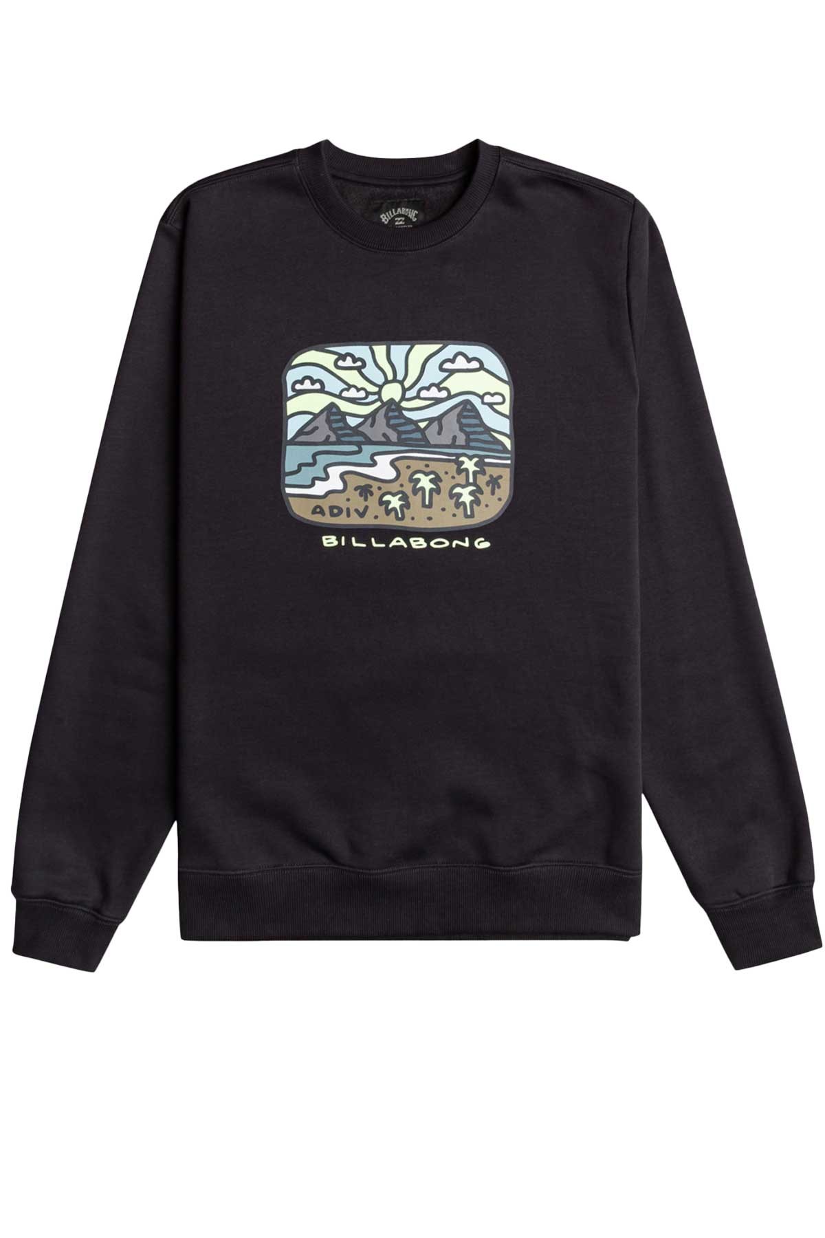Billabong Shine Cr Erkek Sweatshirt EBYSF00125 Siyah