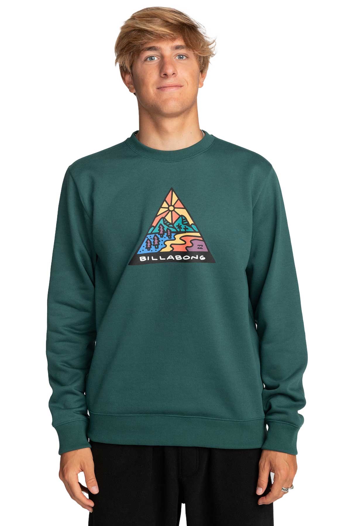 Billabong Shine Cr Erkek Sweatshirt EBYSF00125 Yeşil