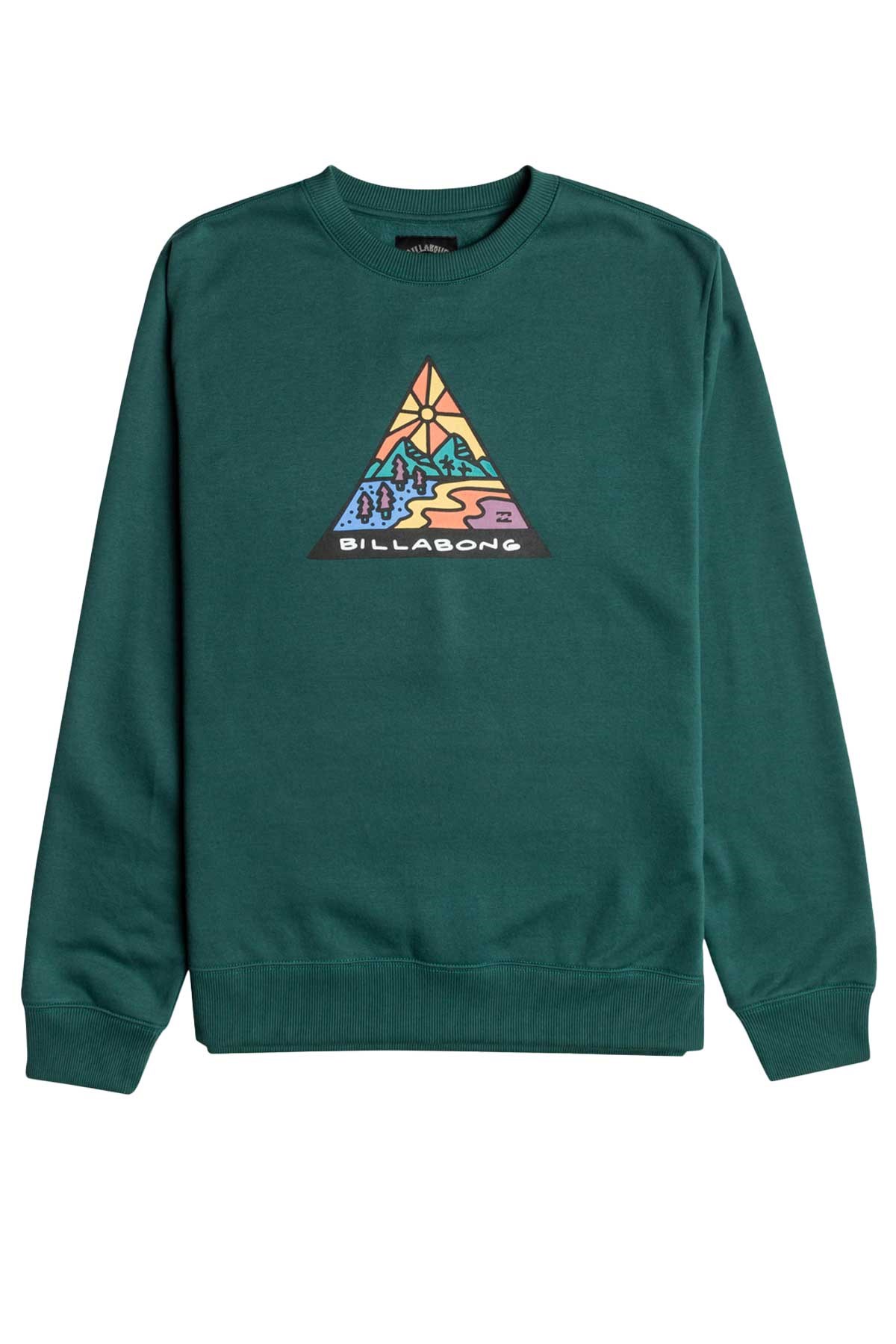 Billabong Shine Cr Erkek Sweatshirt EBYSF00125 Yeşil