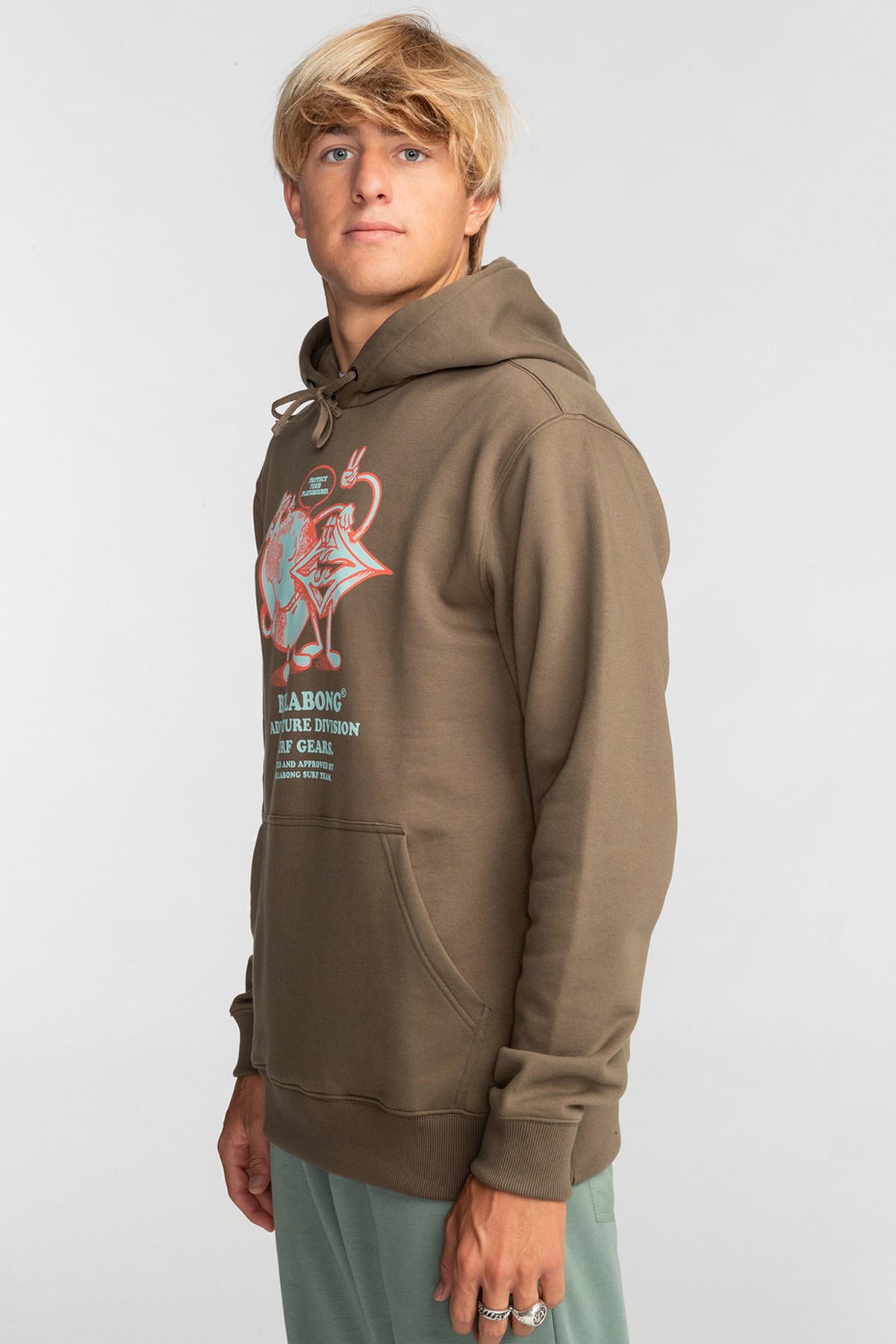 Billabong Take Care Po Erkek Sweatshirt EBYSF00138 Kahverengi