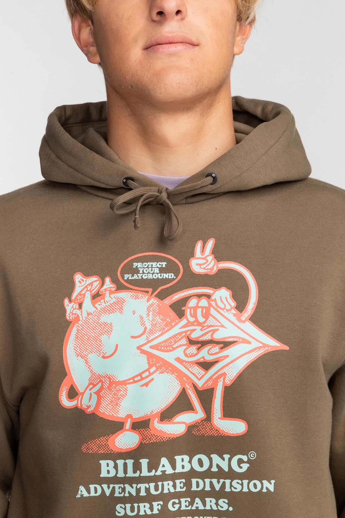 Billabong Take Care Po Erkek Sweatshirt EBYSF00138 Kahverengi