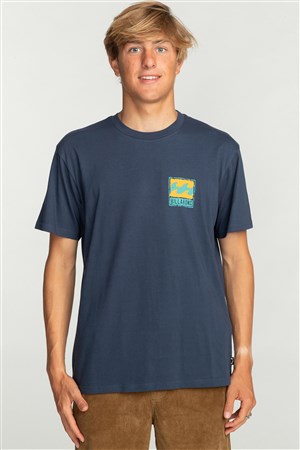 Billabong Stamp Erkek Tişört EBYZT00145 Mavi