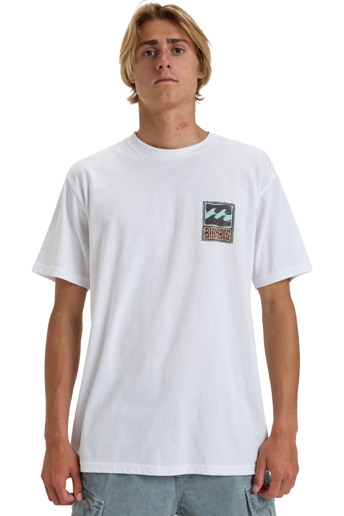 Billabong Stamp Erkek Tişört EBYZT00293 Beyaz