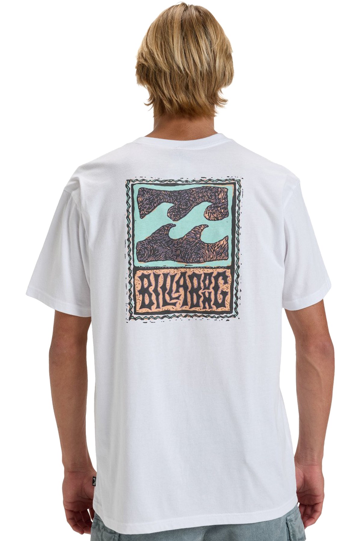 Billabong Stamp Erkek Tişört EBYZT00293 Beyaz